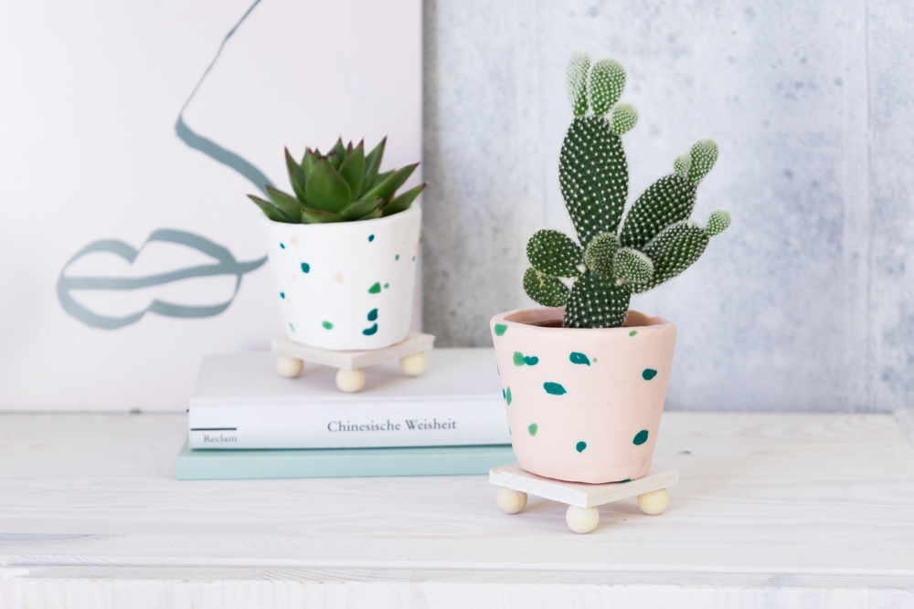 DIY FIMO Mini Plant Stand kreative Tutorials für DIY Geschenke, DIY Möbel und DIY Deko zum Basteln