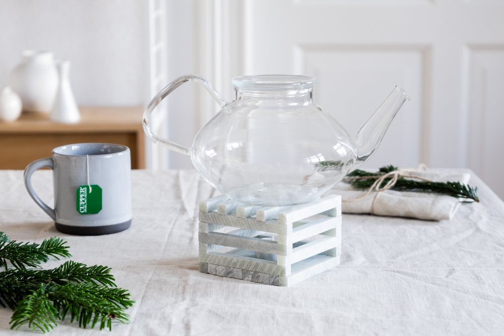 DIY Tee Geschenk selber machen Stövchen schereleimpapier kreative Tutorials für DIY Geschenke, DIY Möbel und DIY Deko zum Basteln