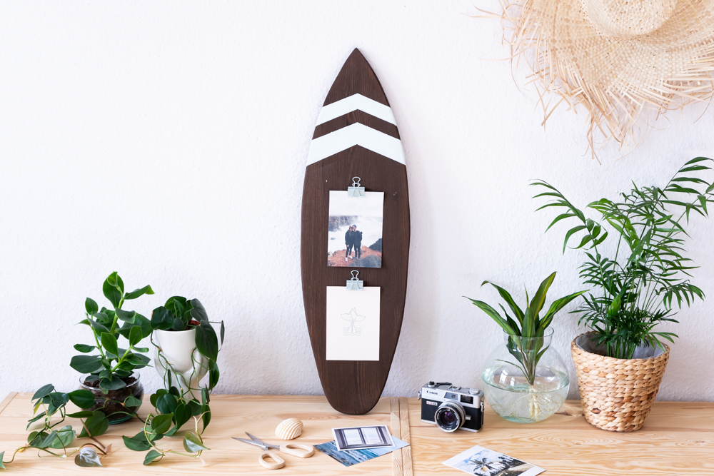 DIY Foto Geschenk für Surfer schereleimpapier kreative Tutorials für DIY Geschenke, DIY Möbel und DIY Deko zum Basteln