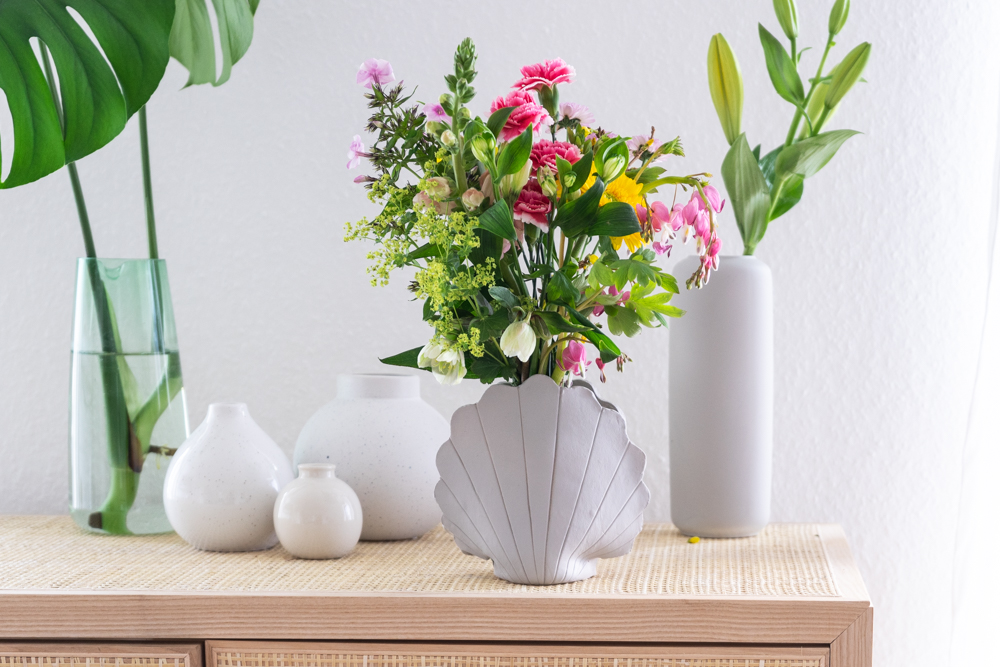 Töpfern DIY Muschel Vase schereleimpapier kreative Tutorials für DIY Geschenke, DIY Möbel und DIY Deko zum Basteln